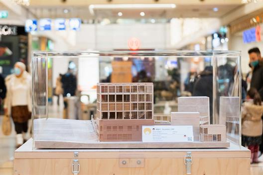 city-arkaden-ausstellung-c-sde-21-22 Die Modelle des Düsseldorfer Teams konnten in den City Arkaden bestaunt werden. © SDE 21/22